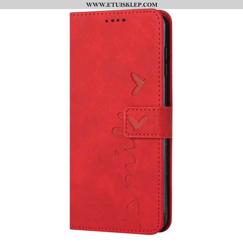 Etui Folio do iPhone 14 Uśmiech Ze Smyczą